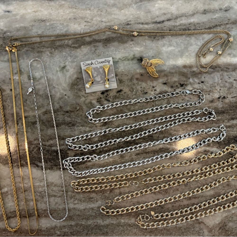 Monet, Napier & Sarah Coventry Vintage Gold and Silver Jewelry Set